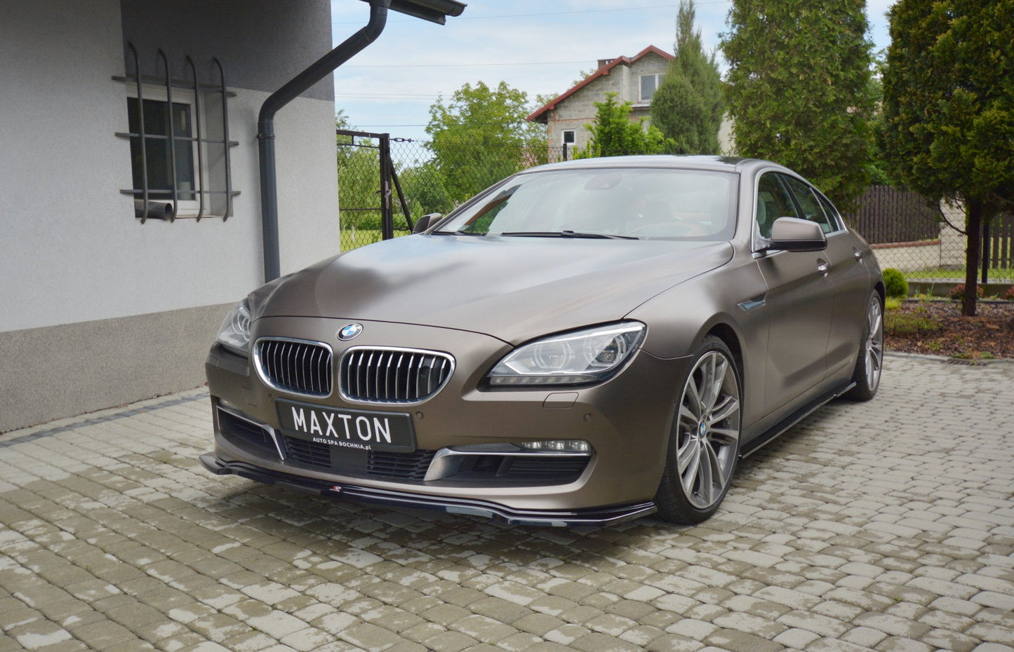 Seitenschweller Ansatz für BMW 6er GRAN COUPÉ schwarz matt