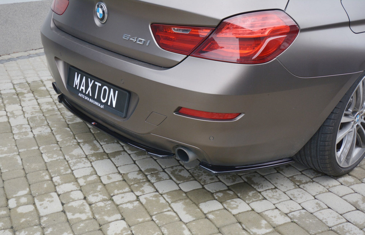 Mittlerer Diffusor Heck Ansatz für BMW 6er GRAN COUPÉ Carbon Look