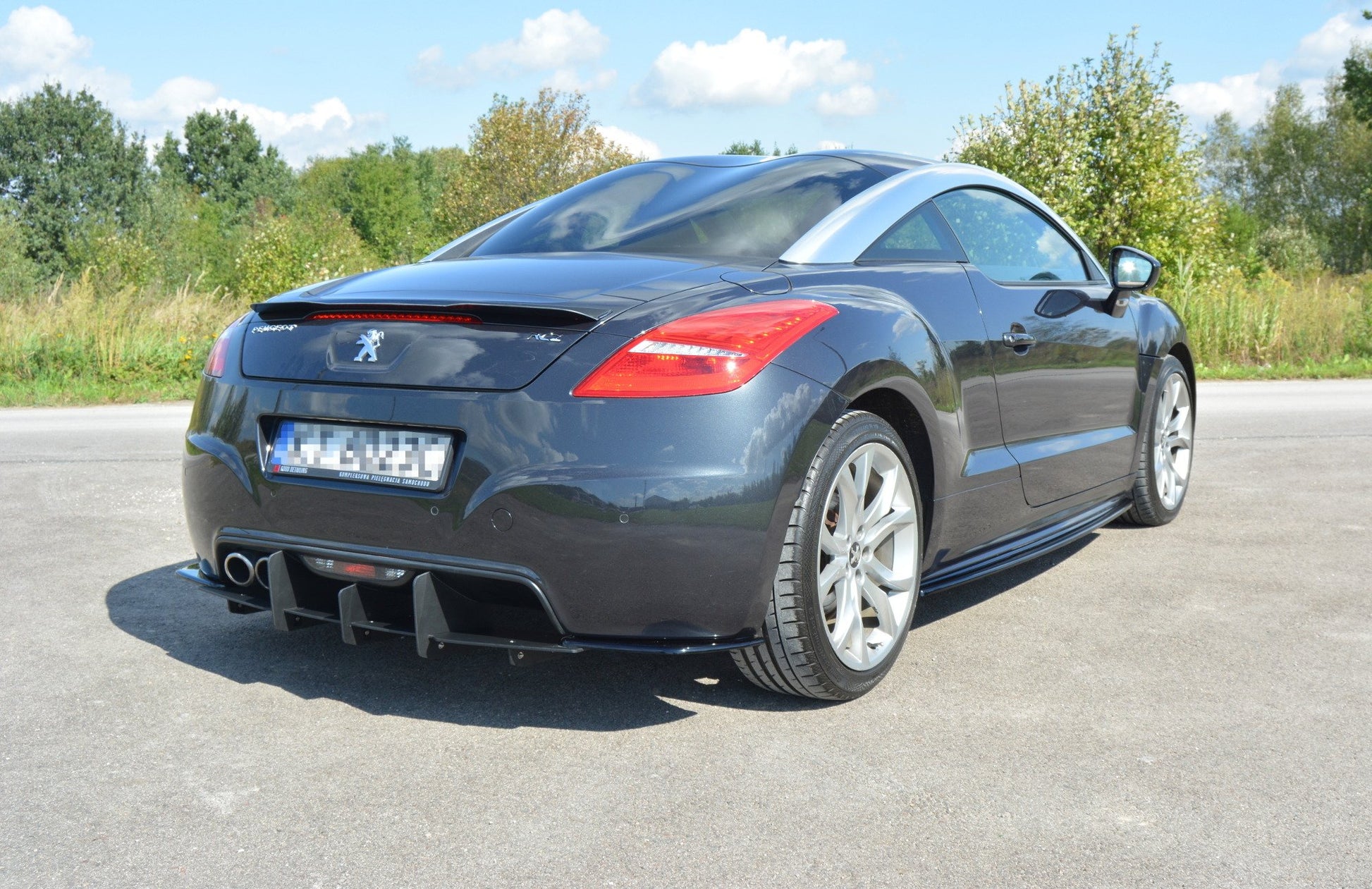 Diffusor Heck Ansatz für Heckschürze für PEUGEOT RCZ