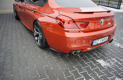 Heck Ansatz Flaps Diffusor für BMW M6 GRAN COUPÉ Carbon Look