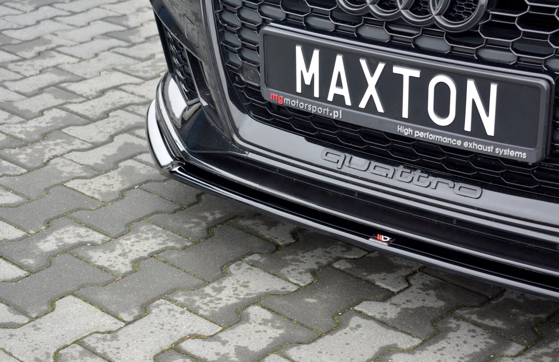 Front Ansatz V.2 für Audi RS3 8V FL Sportback schwarz matt