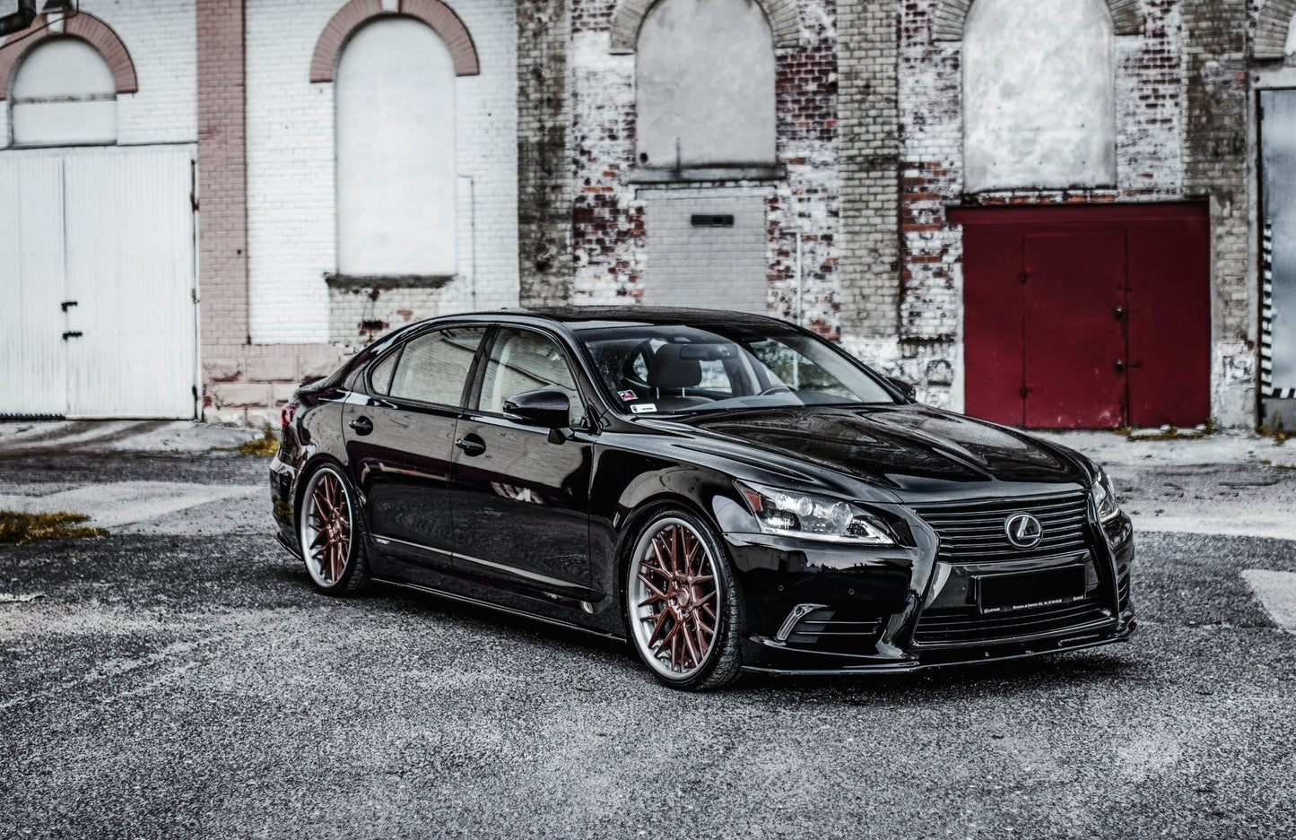 Seitenschweller Ansatz für Lexus LS Long Wheelbase Mk4 Facelift Carbon Look