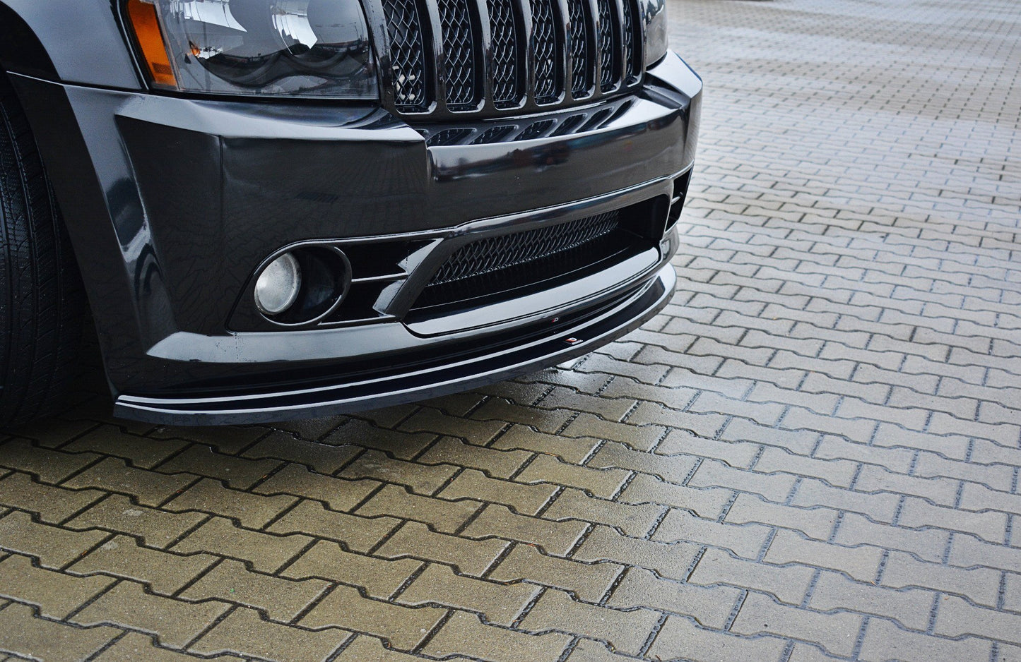Front Ansatz V.1 für JEEP GRAND CHEROKEE WK STR8 schwarz matt