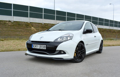 Front Ansatz V.1 für RENAULT CLIO MK3 RS FACELIFT schwarz matt
