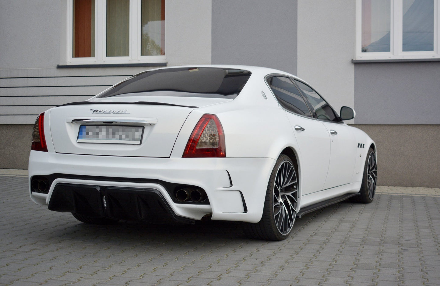 Seitenschweller Ansatz für MASERATI QUATTROPORTE MK5 FACELIFT  schwarz matt