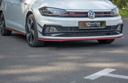 Front Ansatz V.2 für VW POLO MK6 GTI schwarz matt