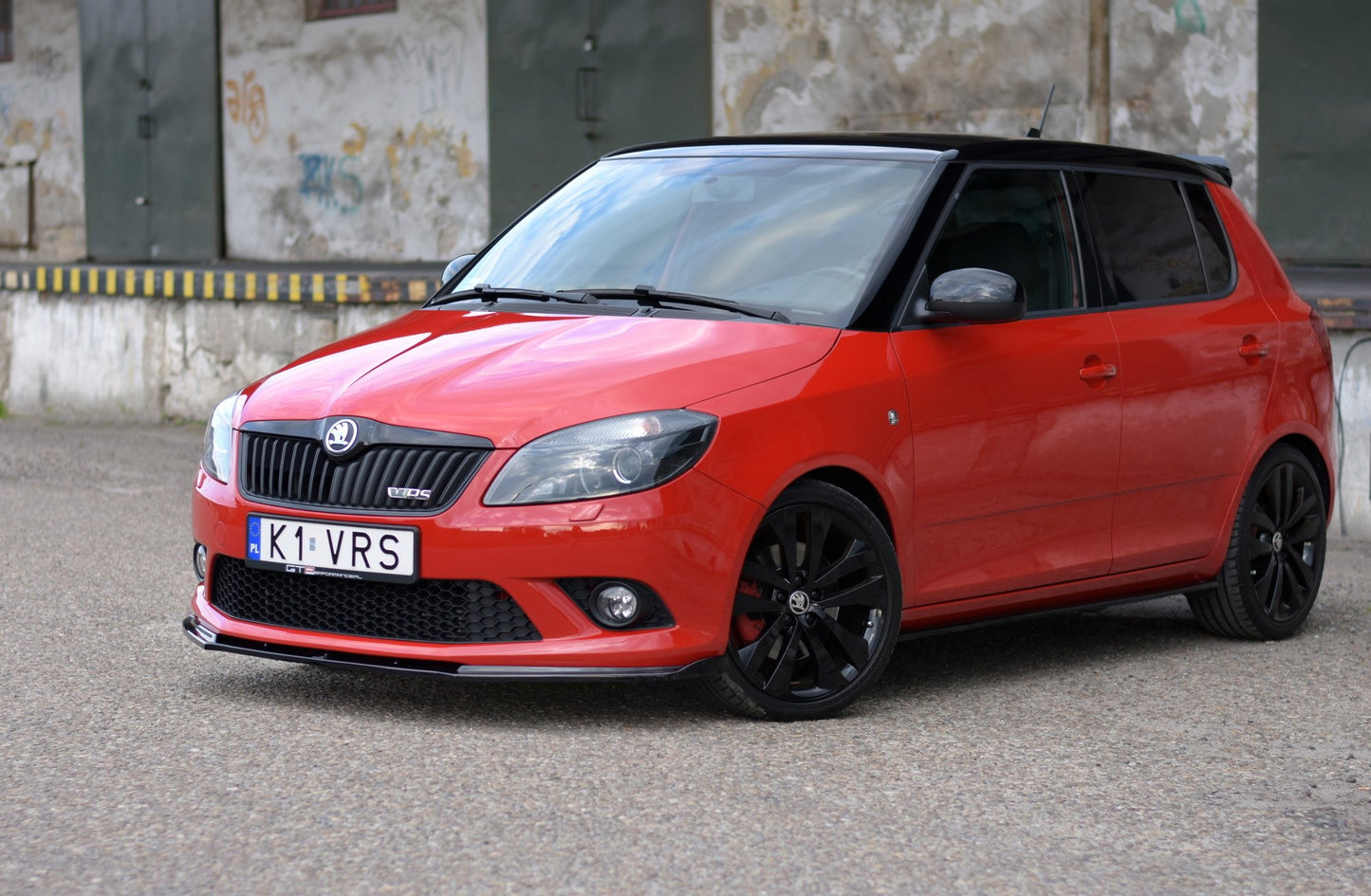 Front Ansatz für SKODA FABIA MK2 RS Carbon Look