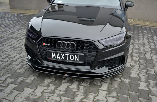 Front Ansatz V.1 für Audi RS3 8V FL Sportback schwarz matt