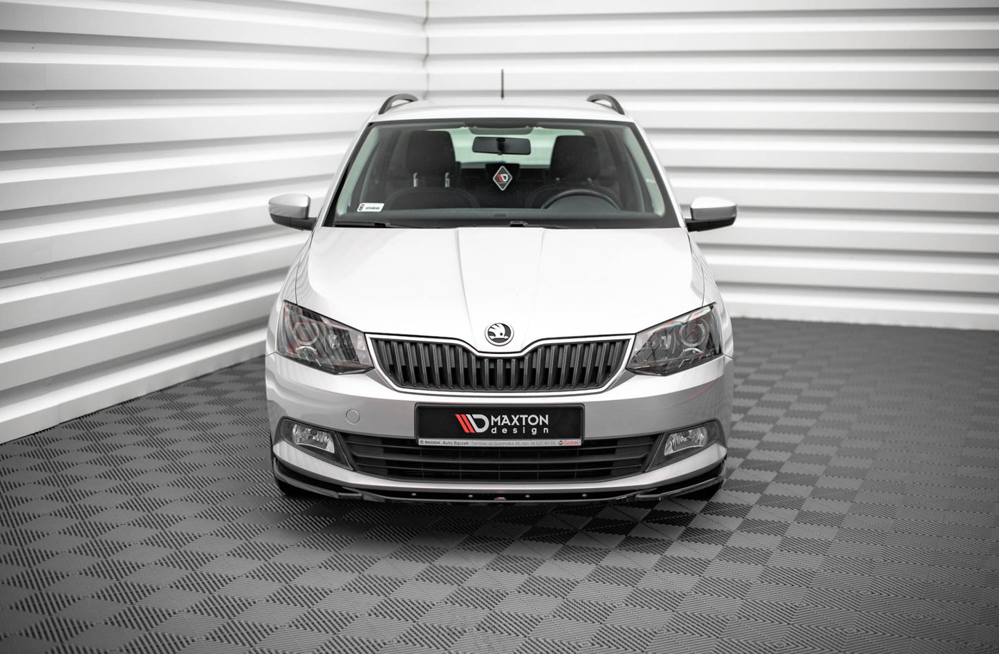 Front Ansatz V.2 für Skoda Fabia Mk3 schwarz matt