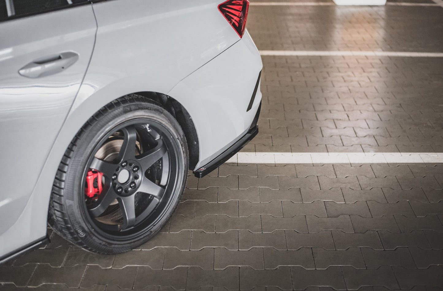 Heck Ansatz Flaps Diffusor V.1 für Skoda Octavia RS Mk4 Carbon Look