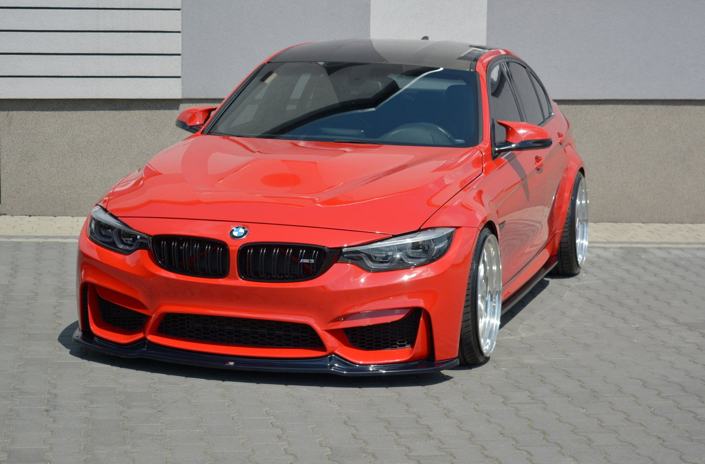Front Ansatz V.1 für BMW M3 F80  schwarz Hochglanz