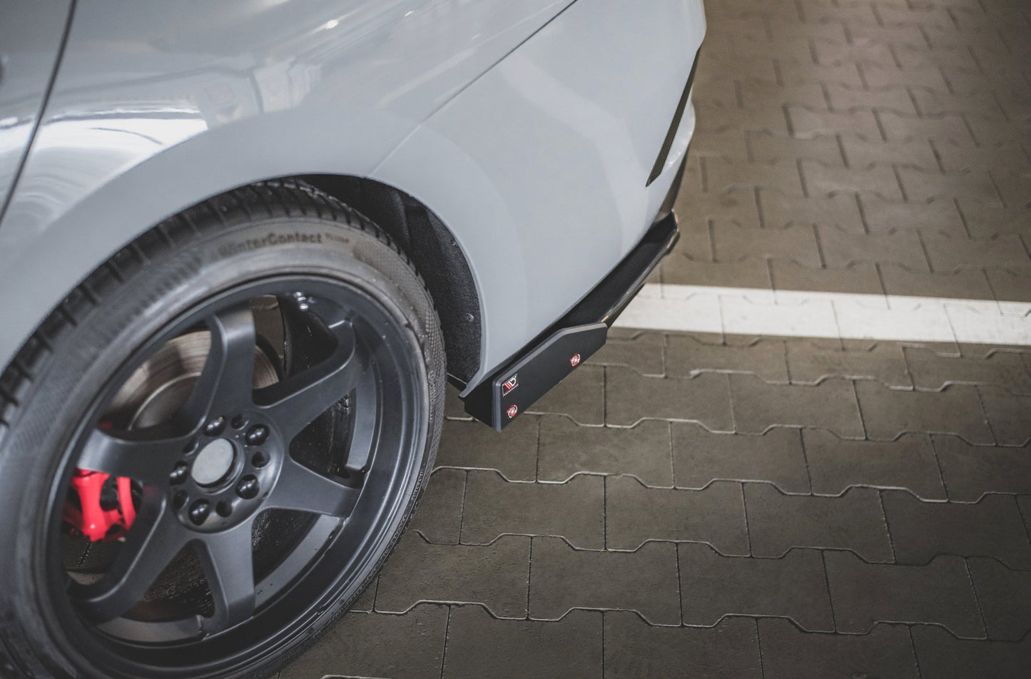 Heck Ansatz Flaps Diffusor +Flaps für V.2 Skoda Octavia RS Mk4