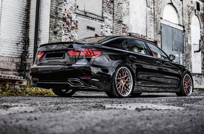 Mittlerer Diffusor Heck Ansatz für Lexus LS Mk4 Facelift Carbon Look