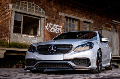 Front Ansatz für Mercedes-Benz E63 AMG Limousine W212 Facelift schwarz Hochglanz