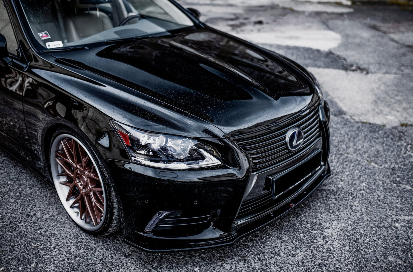 Front Ansatz für Lexus LS Mk4 Facelift Carbon Look