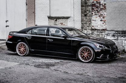 Seitenschweller Ansatz für Lexus LS Long Wheelbase Mk4 Facelift schwarz Hochglanz