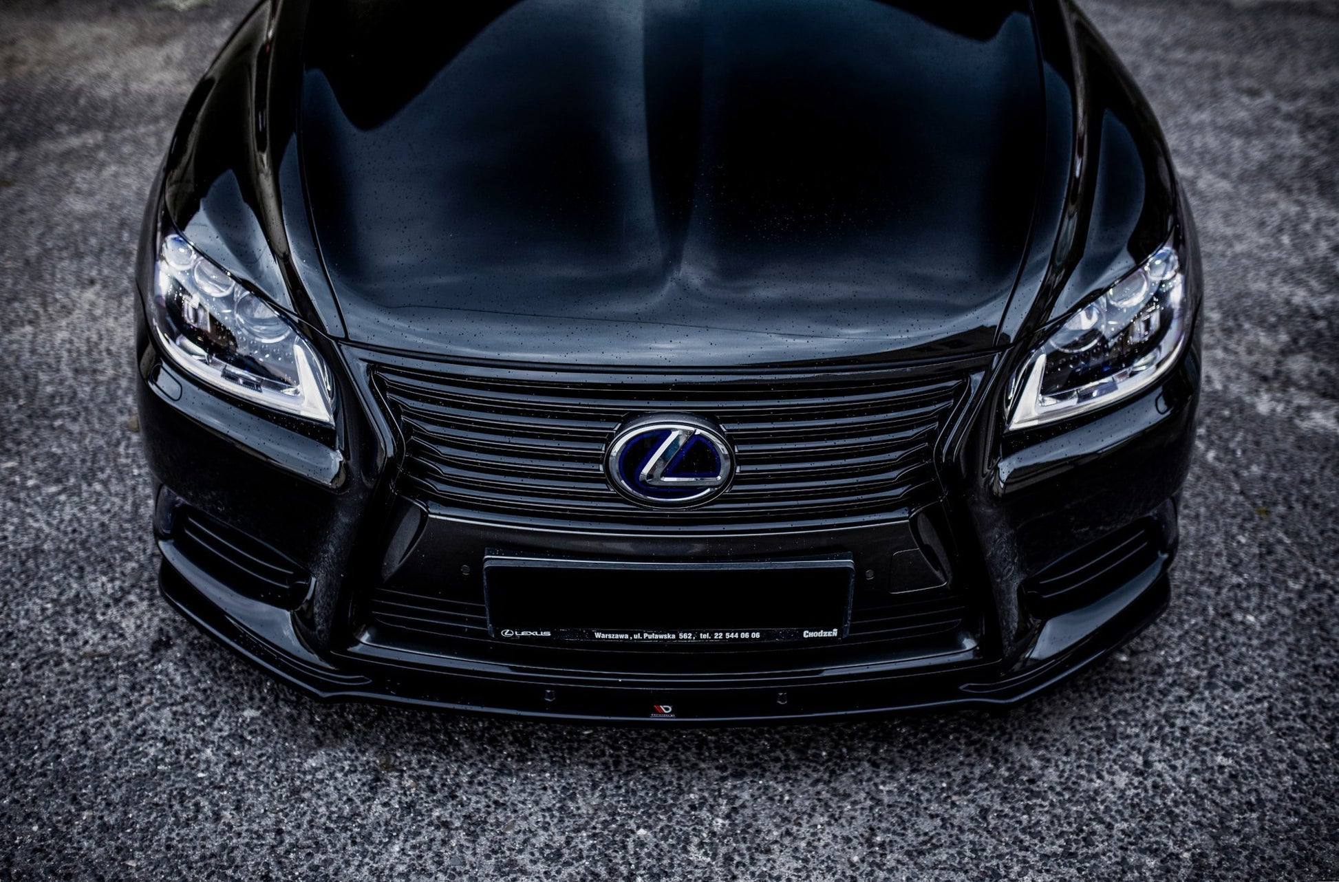 Front Ansatz für Lexus LS Mk4 Facelift schwarz Hochglanz
