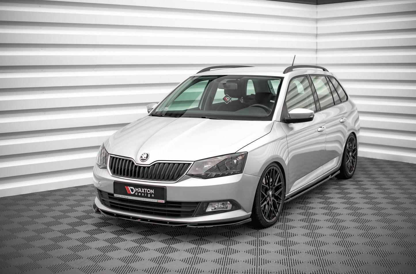 Front Ansatz V.2 für Skoda Fabia Mk3 schwarz matt