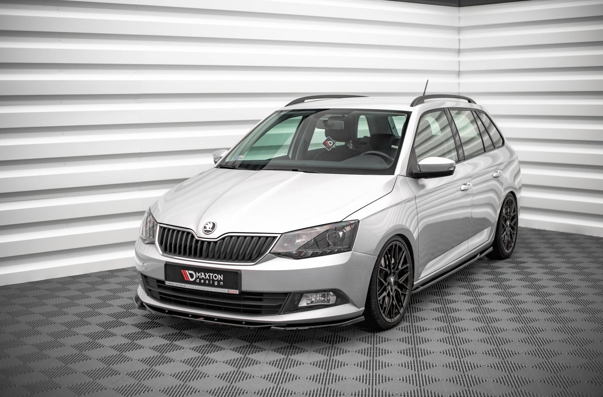 Front Ansatz V.2 für Skoda Fabia Mk3 schwarz matt