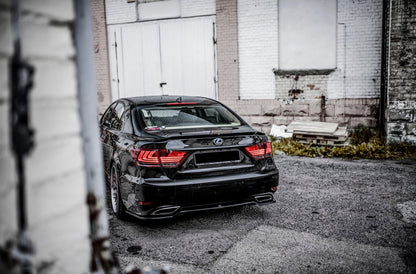 Mittlerer Diffusor Heck Ansatz für Lexus LS Mk4 Facelift Carbon Look