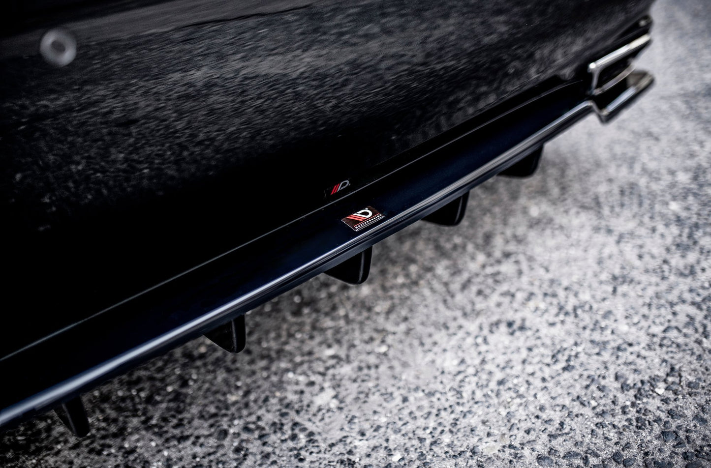 Mittlerer Diffusor Heck Ansatz DTM Look für Lexus LS Mk4 Facelift Carbon Look