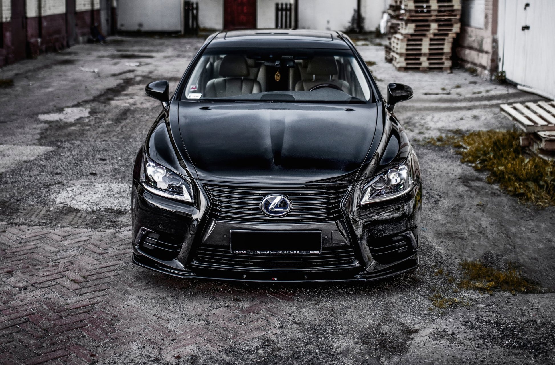 Front Ansatz für Lexus LS Mk4 Facelift schwarz matt