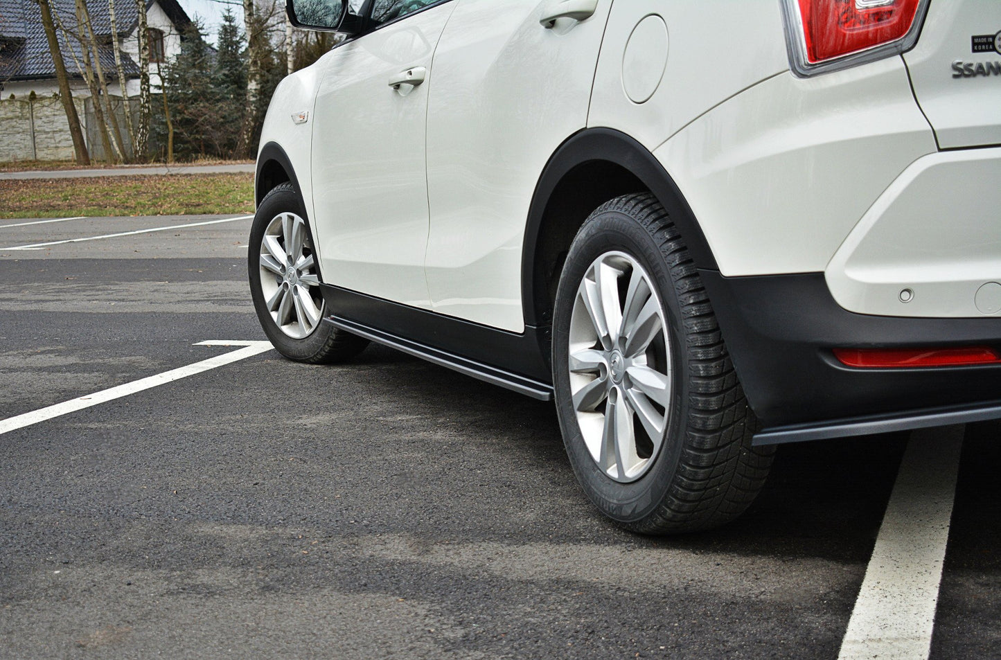 Seitenschweller Ansatz für SSANGYONG TIVOLI Carbon Look