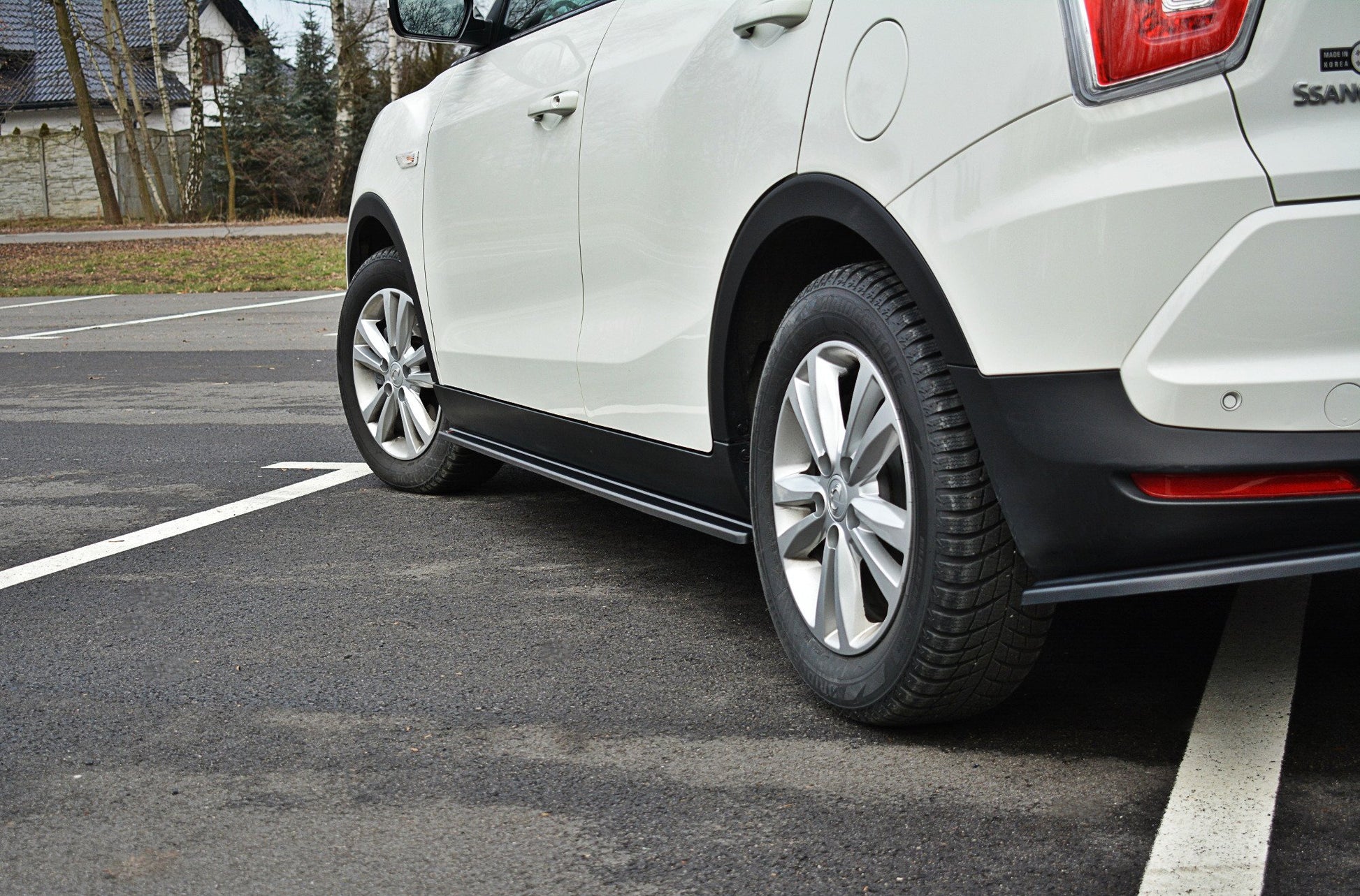 Seitenschweller Ansatz für SSANGYONG TIVOLI Carbon Look