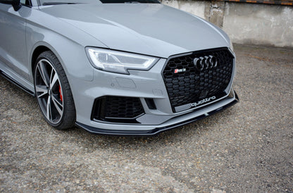 Front Ansatz V.2 für Audi RS3 8V FL Limousine schwarz matt