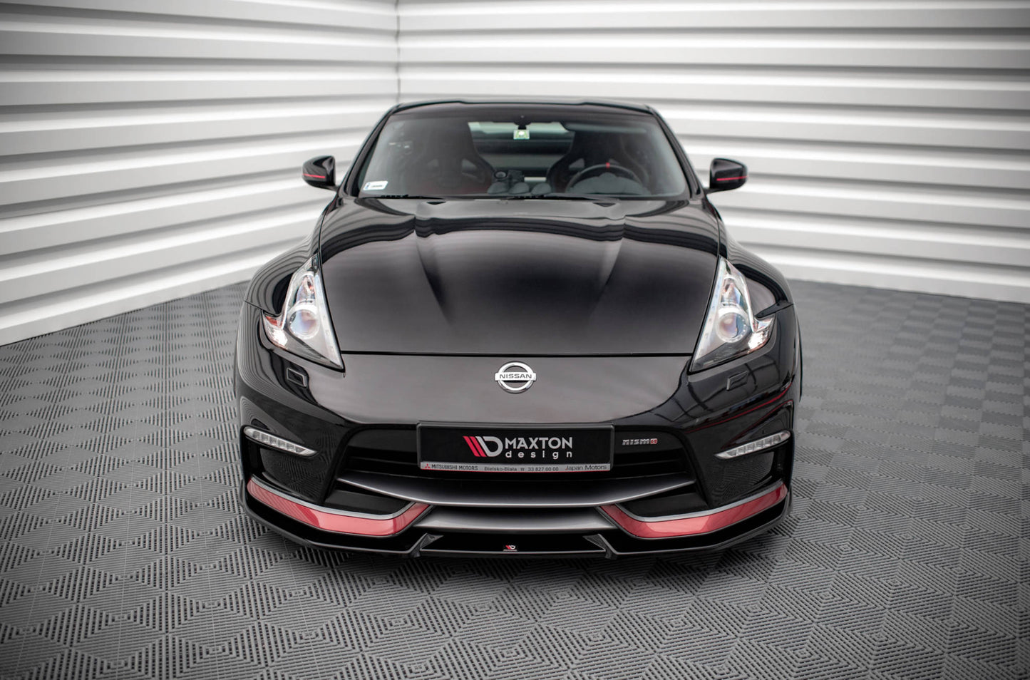 Front Ansatz V.2 für Nissan 370Z Nismo Facelift schwarz matt