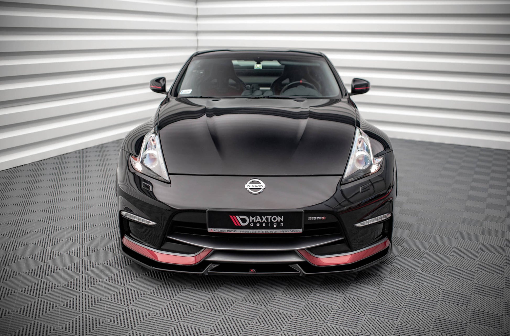 Front Ansatz V.2 für Nissan 370Z Nismo Facelift schwarz matt