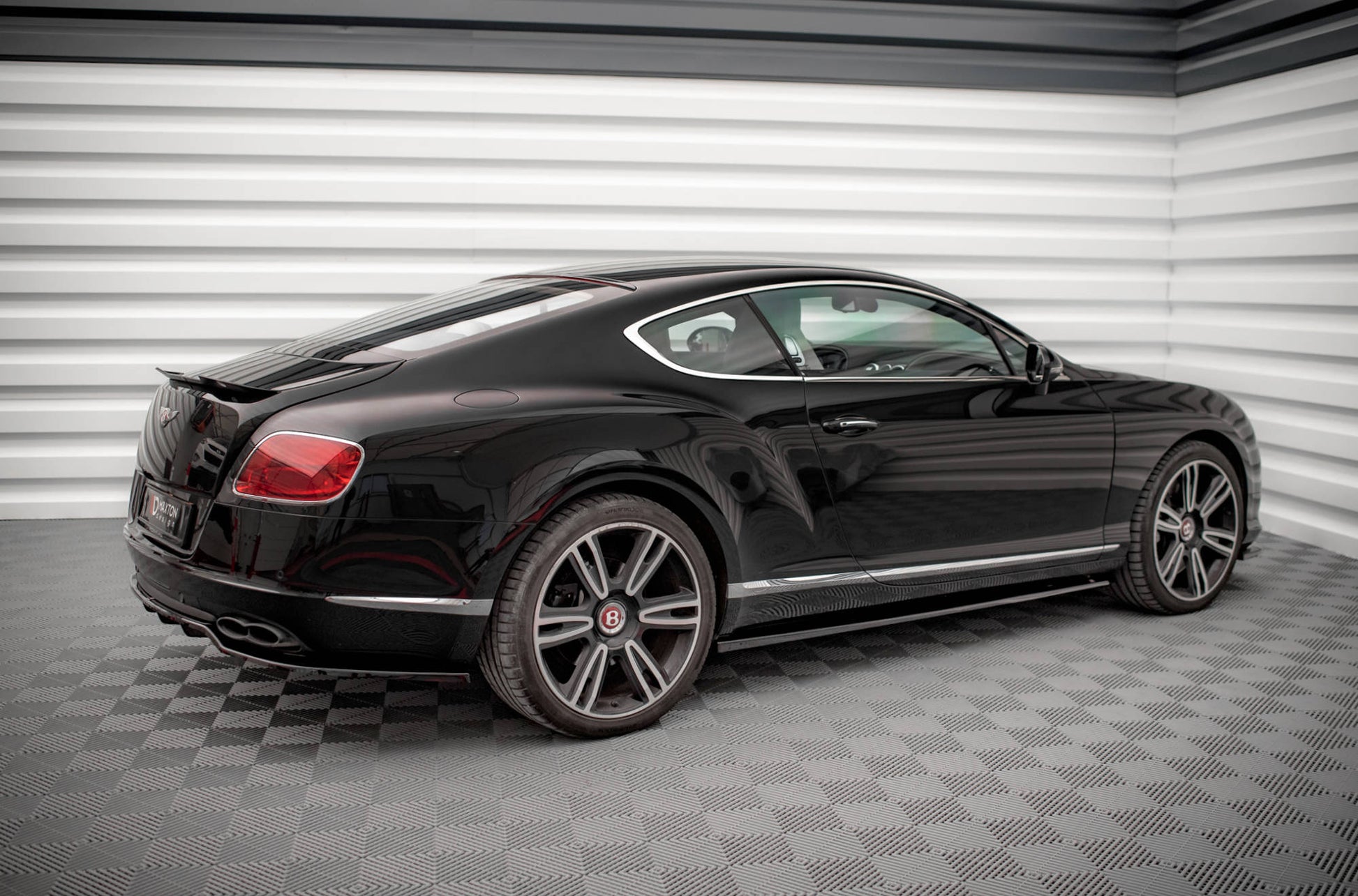 Seitenschweller Ansatz für Bentley Continental GT V8 S Mk2 schwarz Hochglanz