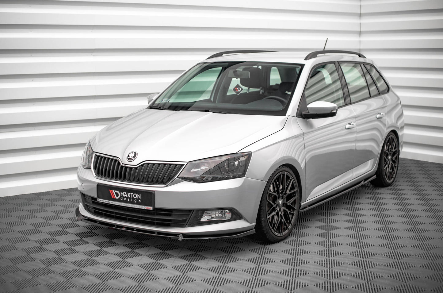 Seitenschweller Ansatz für Skoda Fabia Mk3 schwarz matt