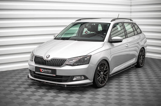 Seitenschweller Ansatz für Skoda Fabia Mk3 schwarz matt