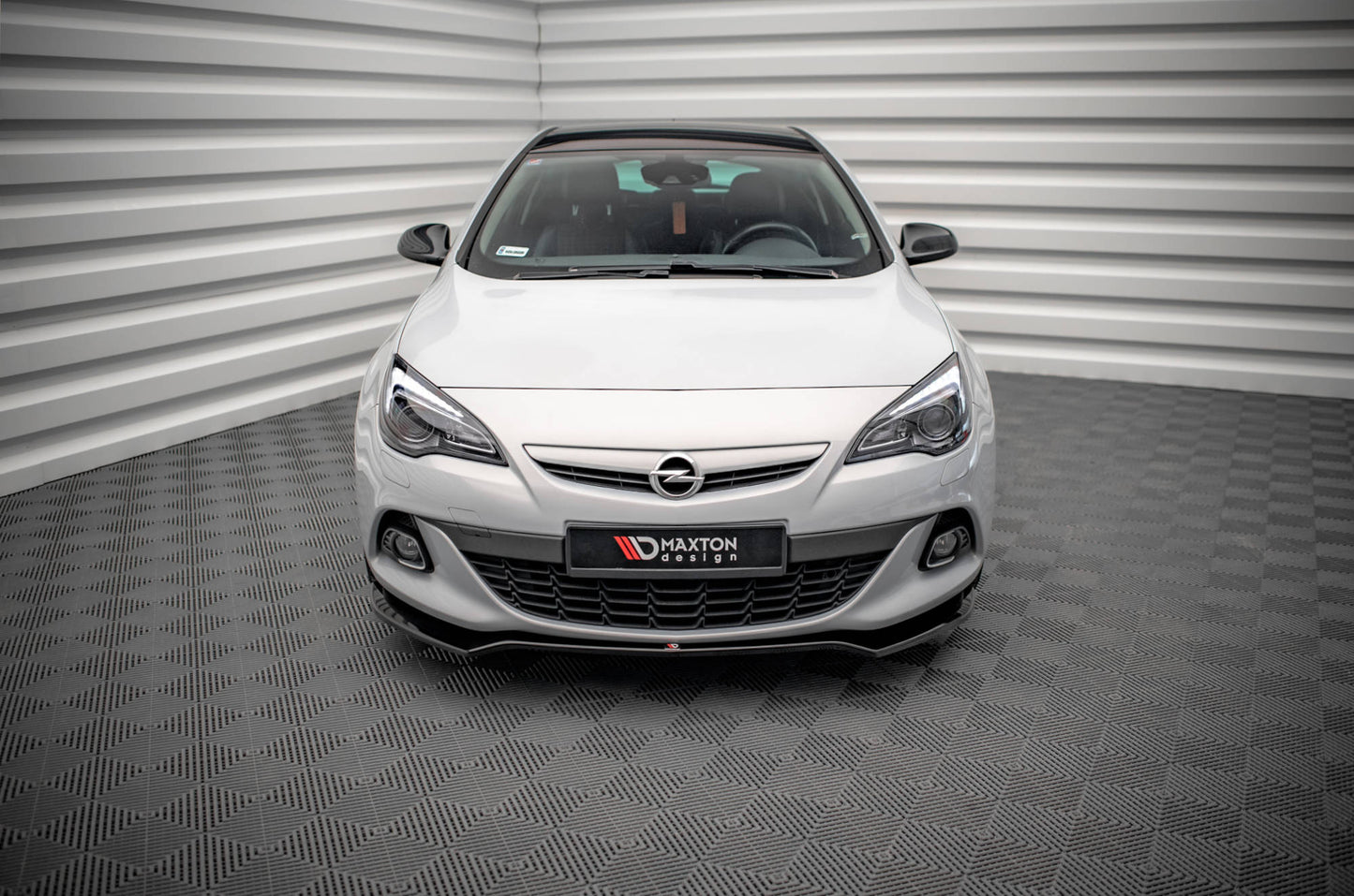 Front Ansatz V.2 für Opel Astra GTC OPC-Line J schwarz matt
