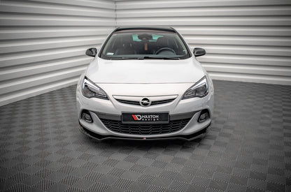 Front Ansatz V.2 für Opel Astra GTC OPC-Line J schwarz Hochglanz