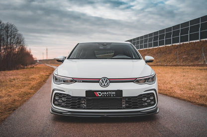 Front Ansatz V.5 für Volkswagen Golf 8 GTI schwarz matt