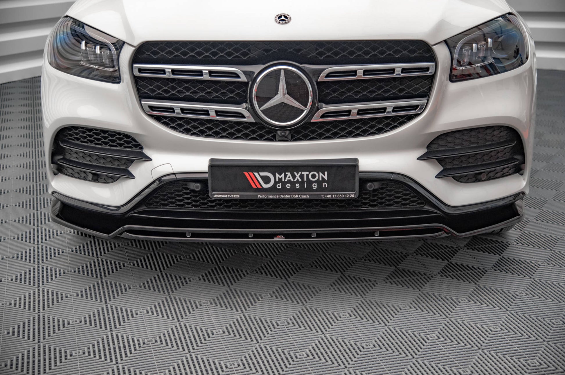 Front Ansatz für Mercedes-Benz GLS AMG-Line X167 Carbon Look