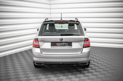 Spoiler CAP für Skoda Fabia Combi Mk3 schwarz Hochglanz