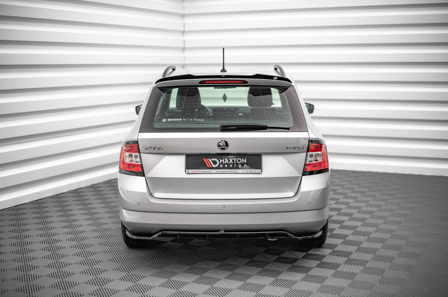 Spoiler CAP für Skoda Fabia Combi Mk3 schwarz matt