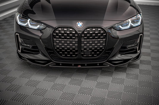 Front Ansatz V.2 für BMW 4er M-Paket G22 schwarz Hochglanz