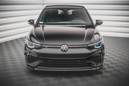 Front Ansatz V.5 für Volkswagen Golf R Mk8 schwarz matt