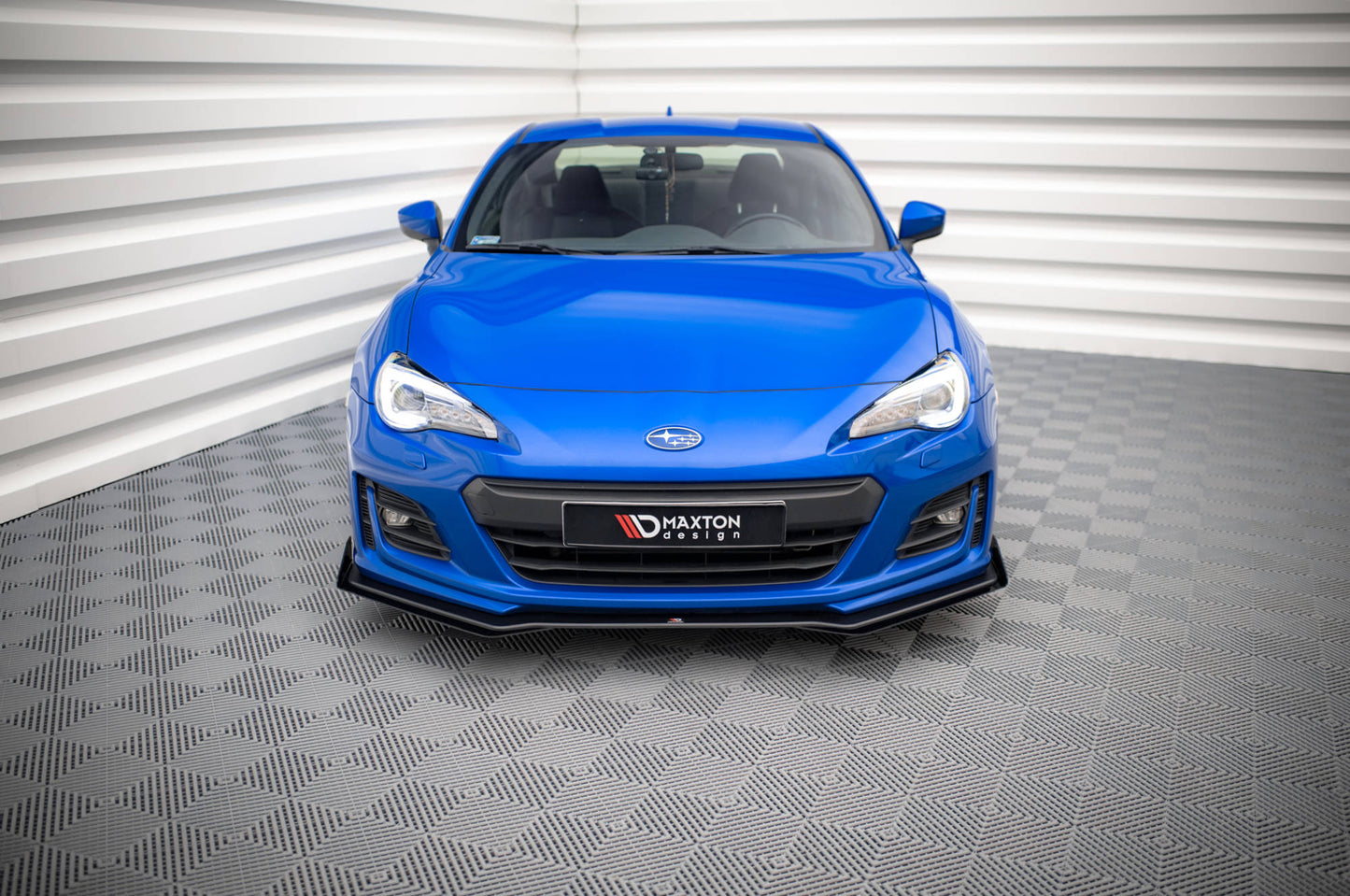 Street Pro Front Ansatz für +Flaps für V.1 + Flaps Subaru BRZ Mk1 Facelift schwarz Hochglanz