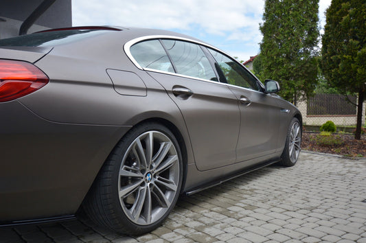 Seitenschweller Ansatz für BMW 6er GRAN COUPÉ schwarz Hochglanz