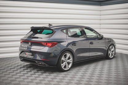 Spoiler CAP für Seat Leon FR Hatchback Mk4 schwarz matt