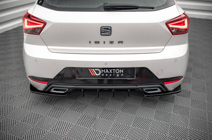 Heck Ansatz Flaps Diffusor für Seat Ibiza FR/ Standard Mk5 Carbon Look