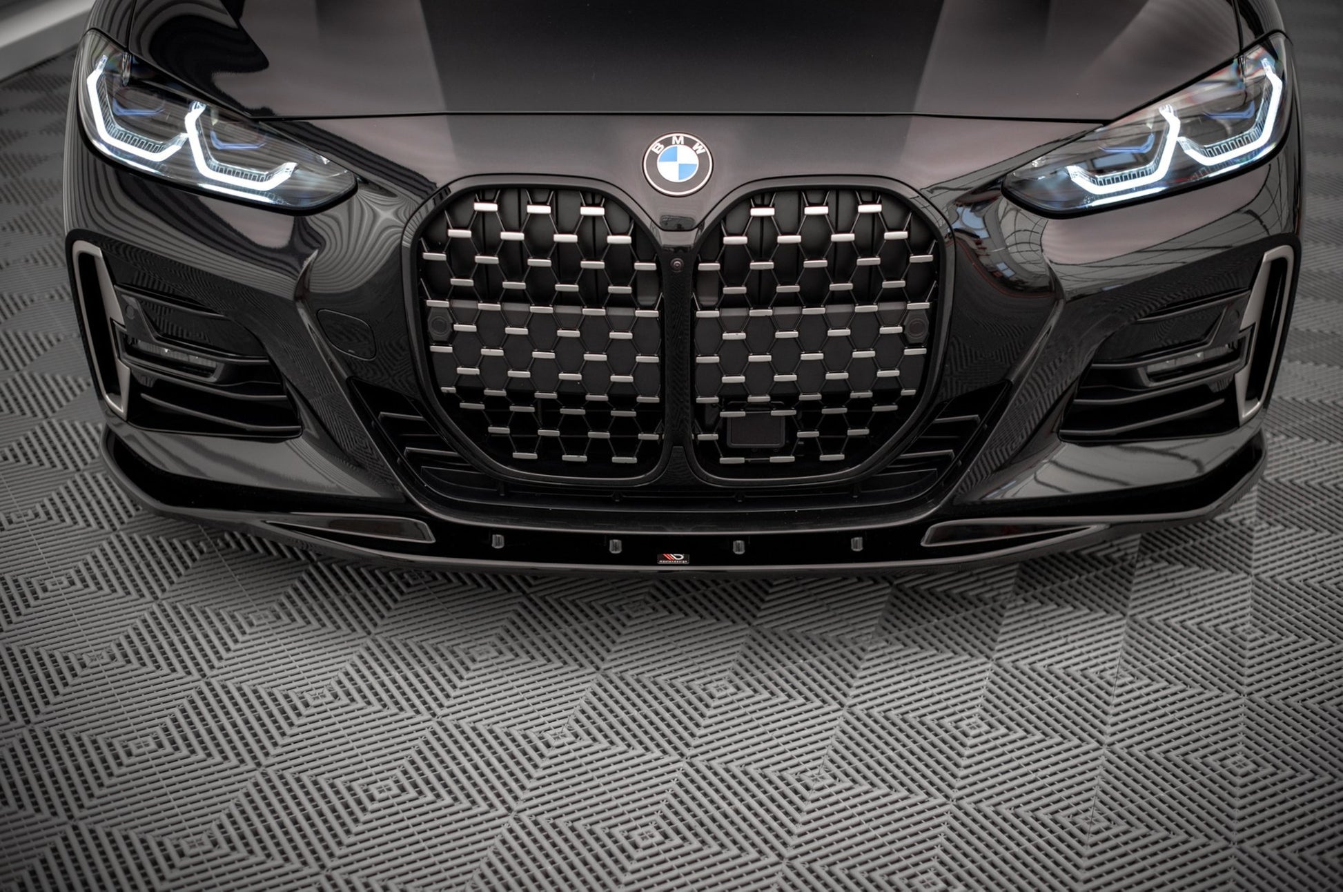 Front Ansatz V.1 für BMW 4er M-Paket G22 schwarz matt
