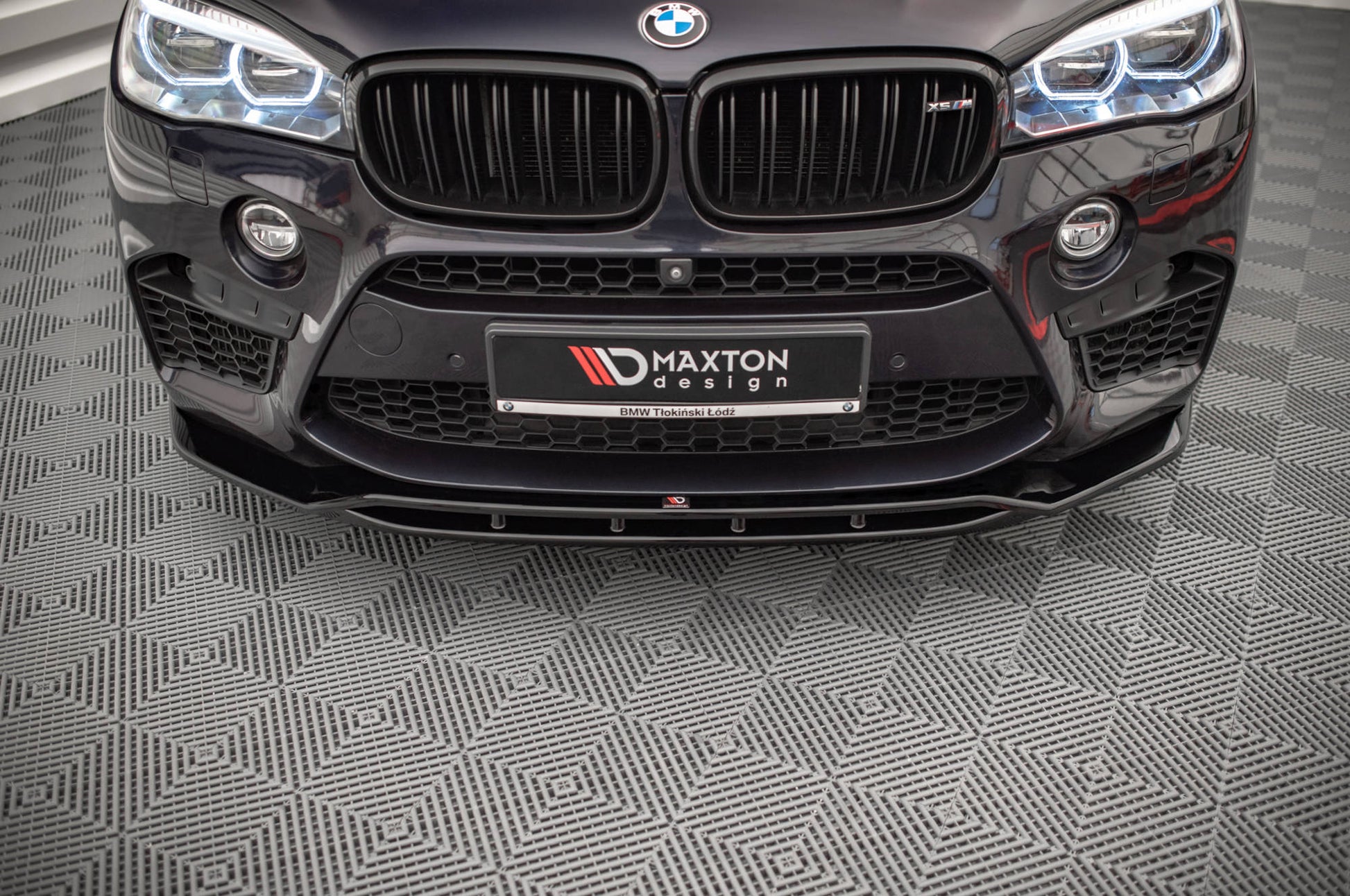 Front Ansatz V.2 für BMW X5 M F15 schwarz Hochglanz