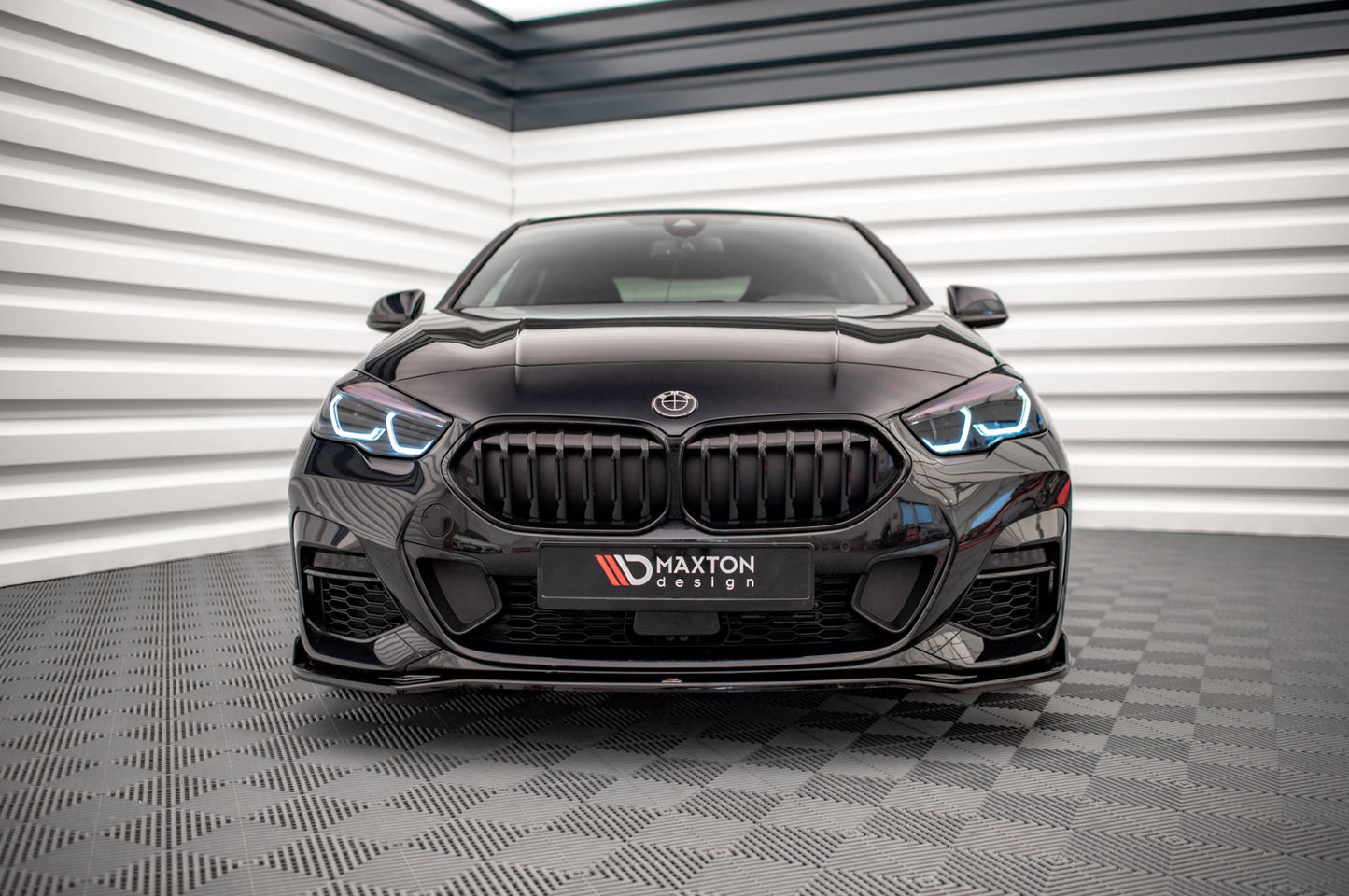 Front Ansatz V.3 für BMW 2 Gran Coupe M-Paket / M235i F44 schwarz matt