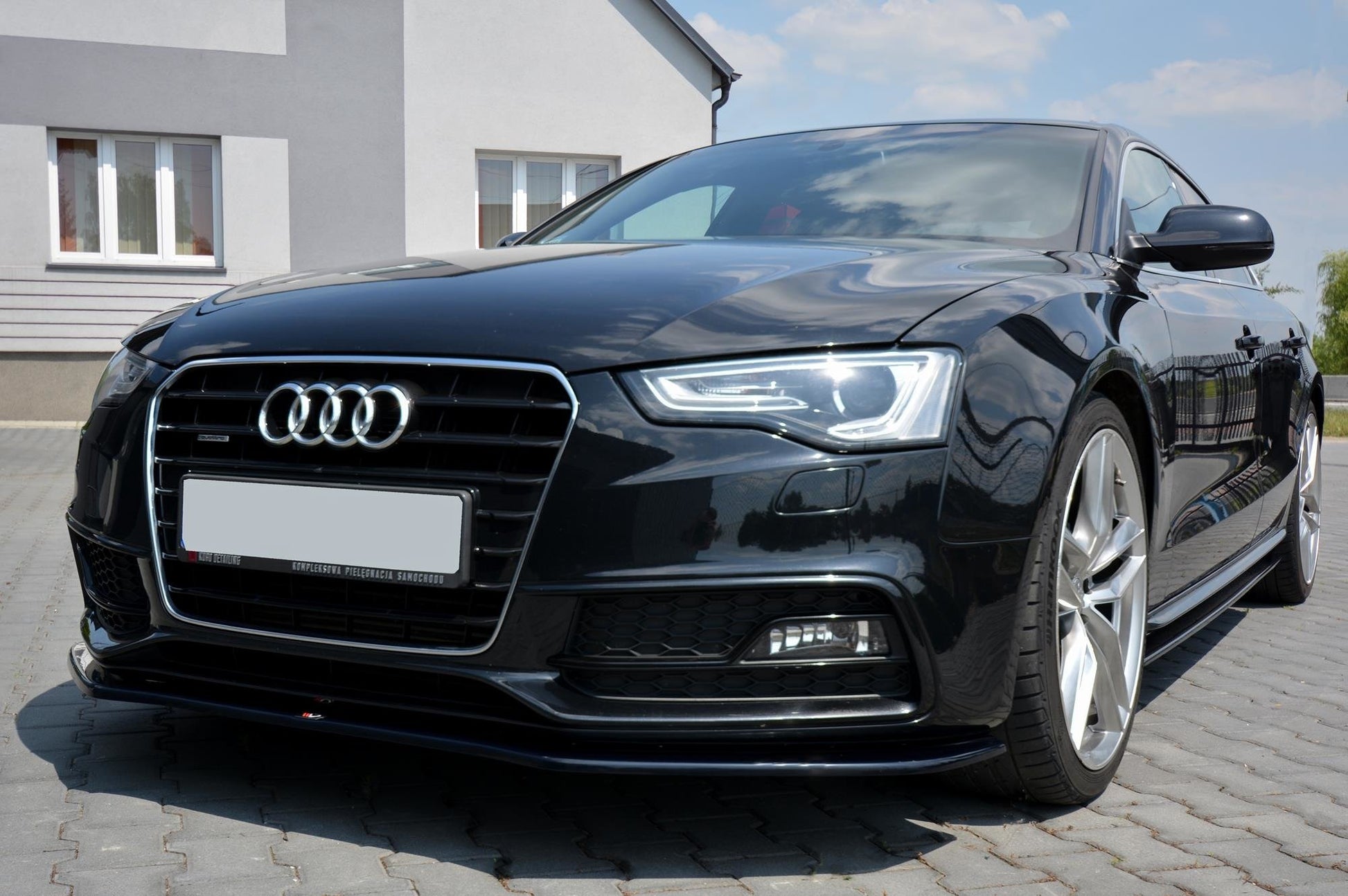 Front Ansatz V.2 für Audi S5 / A5 S-Line 8T FL schwarz matt